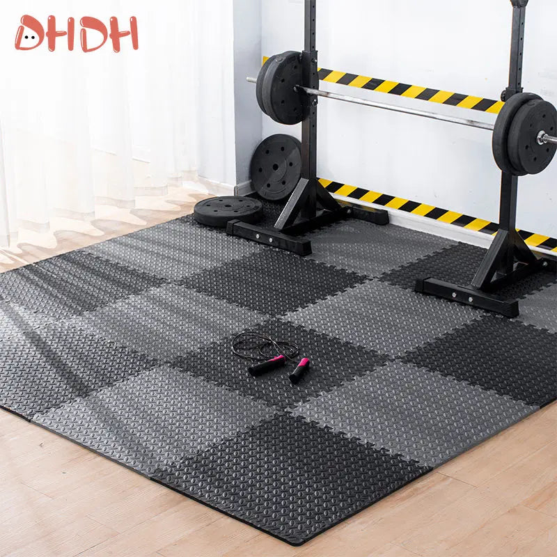 Premium Professional High Quality Advanced Rubber Interlocking Gym Floor Mat for Home Workout Anti Slip Exercise Mat Suitable